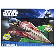 Star Wars Clone Wars Obi-Wan's Delta 2 Jedi Starfighter, NM